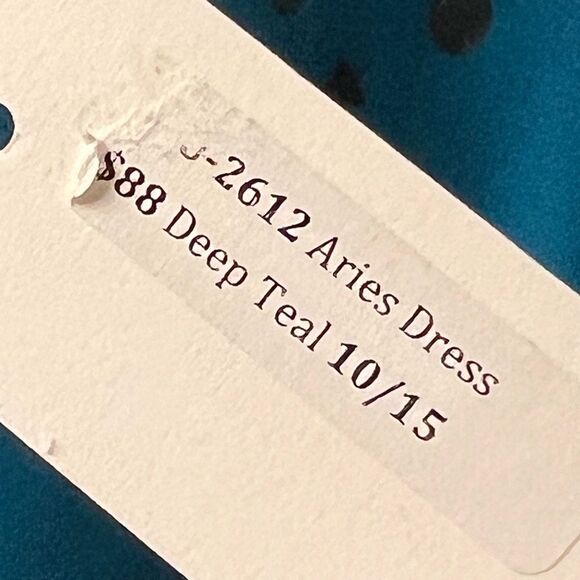 Amanda‎ Uprichard Blue Embellished Pleated A-Line Dress - Picture 5 of 10